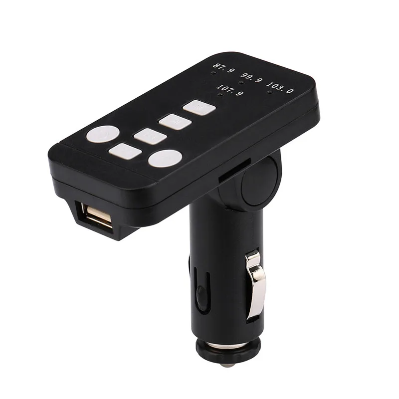 Bluetooth автомобильный комплект MP3-плеер fm-передатчик беспроводной радио адаптер USB зарядное устройство 8,26 - Формат цифровых медиаданных: Black
