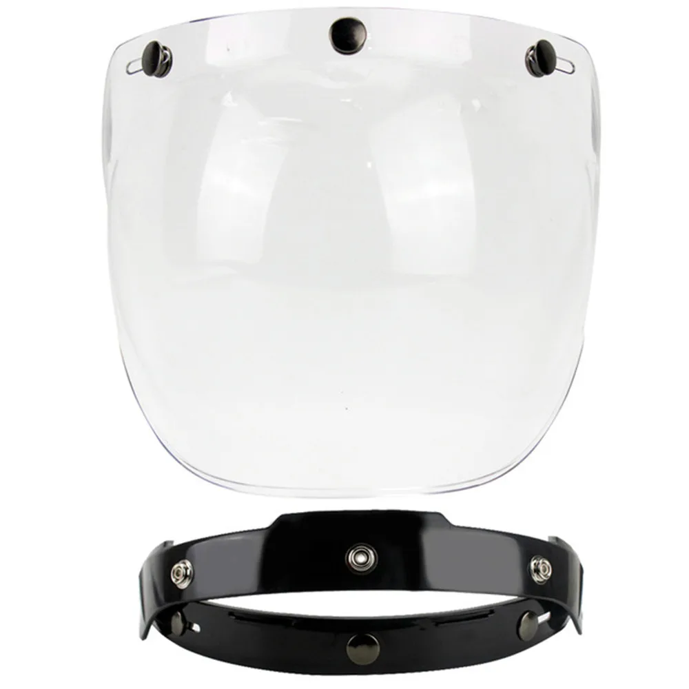 Универсальная откидывающаяся линза, пузырчатая маска Vizier Gezicht Shield, винтажная Ретро мотоциклетная маска - Цвет: Transparent -frame