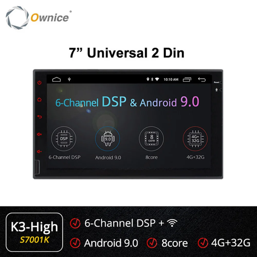 Ownice K1 K2 K3 K5 K6 8 ядерный Android 4G ram 32GB rom поддержка 4G LTE сетевой Автомобильный gps 2 Din универсальный автомобильный Радио dvd-плеер BY033 - Цвет: S7001 K3-High