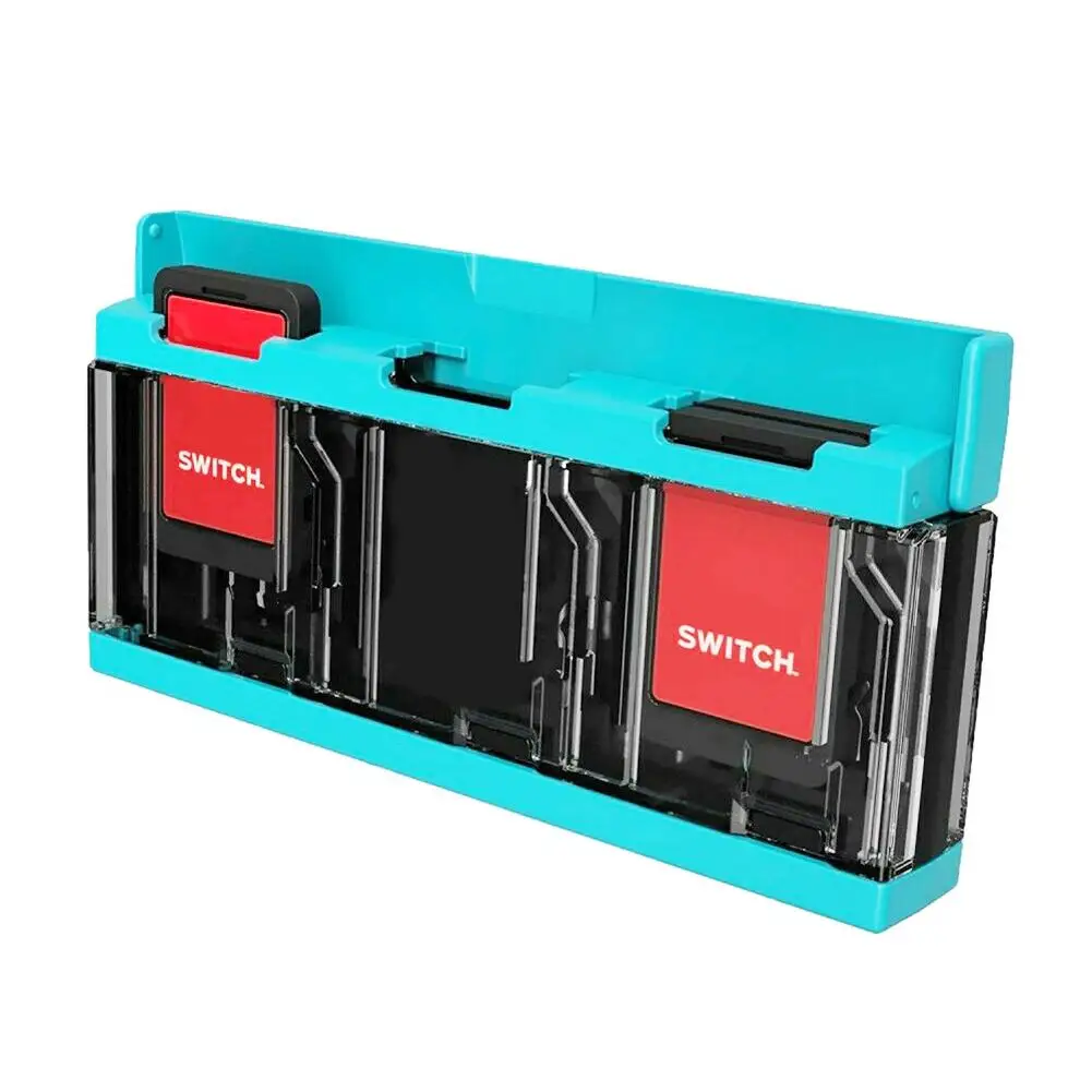 6 In 1 Portable Game Card Storage Case Press Button Pop-up TF Card Storage Box For DN Nintendo Switch
