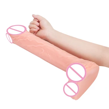 Thierry 41*8CM Super Huge flesh Dildos Thick Giant Realistic Dildo Anal Butt with Suction Cup Big Soft Penis Sex Toy For Women 2