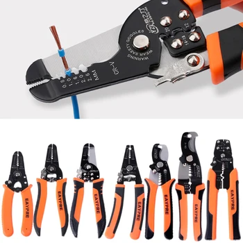 

Multifunctional Cable Wire Stripper Cutter Crimper Cutting Pliers Handle Tools