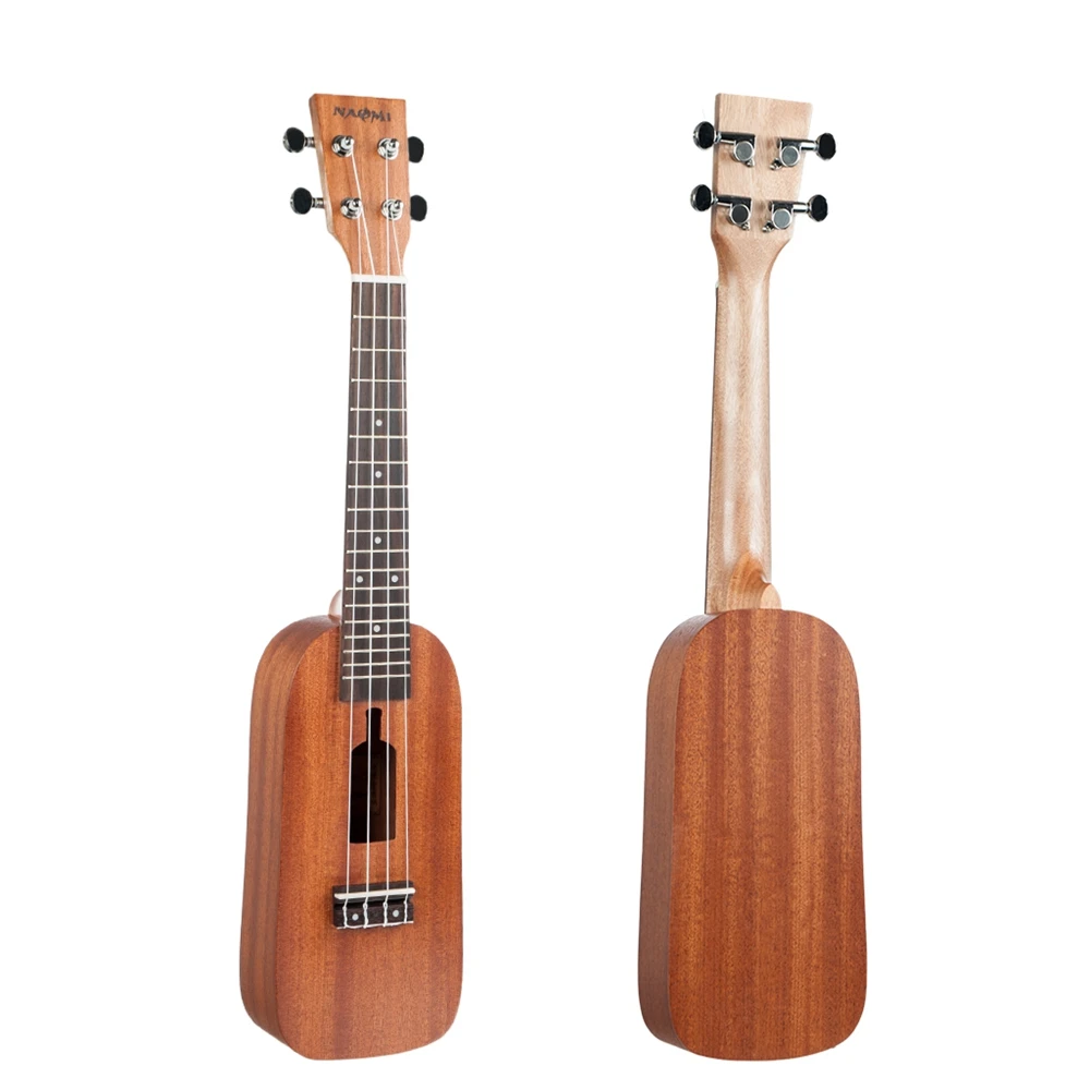 Наоми 21 дюймов бутылка укулеле дизайн Sapele Topboard Backboard палисандр гриф Ukeleles музыкальная игрушка гитара