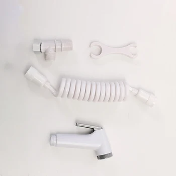 

Hand-held Toilet Shattaf Adapter Spray Bidet Shower Head Wall Bracket PVC Hose ABS Toilet Bathroom Bath For Wash Bathroom Toilet