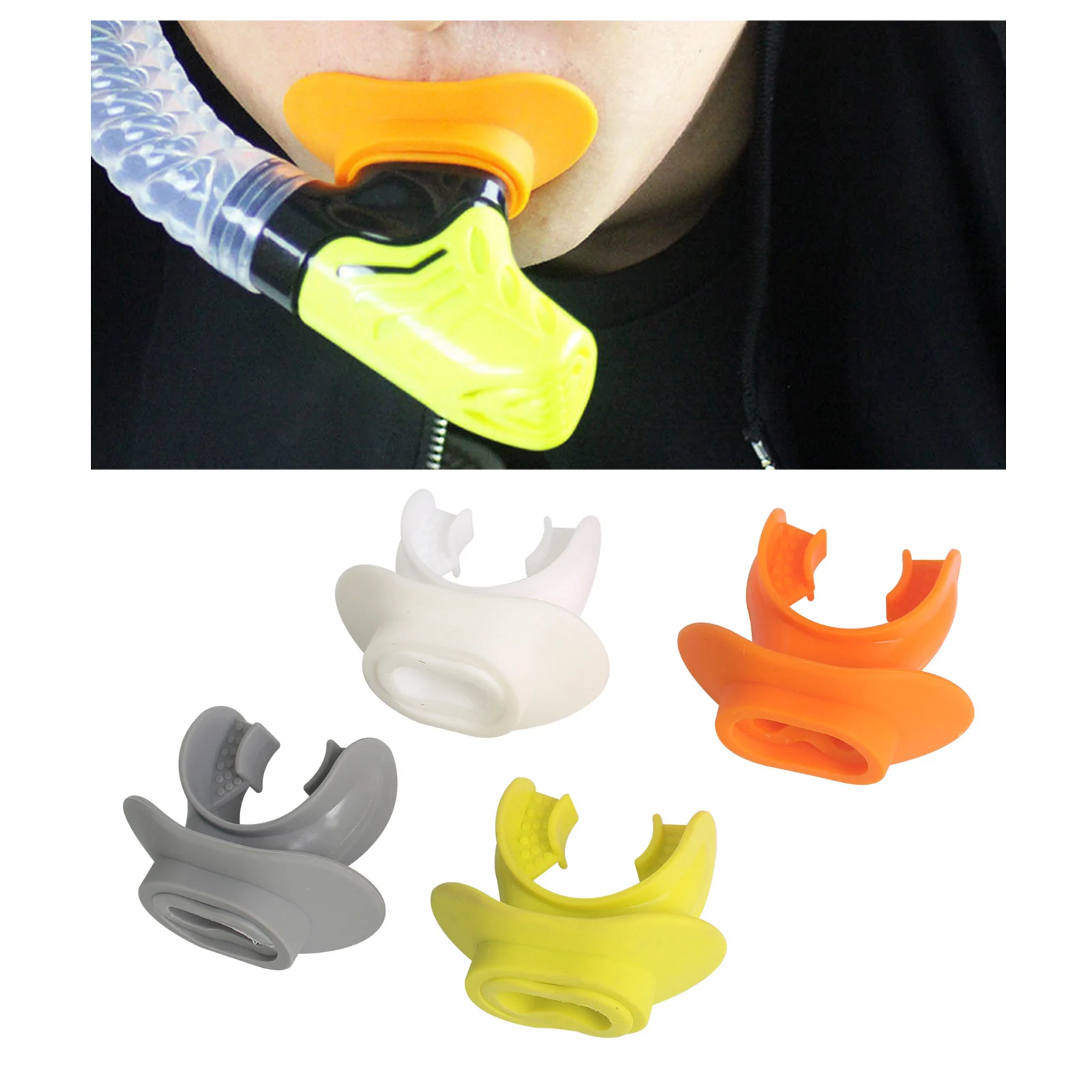 Silicone Snorkel Mouthpiece Soft Comfortable Spare Replacement Scuba