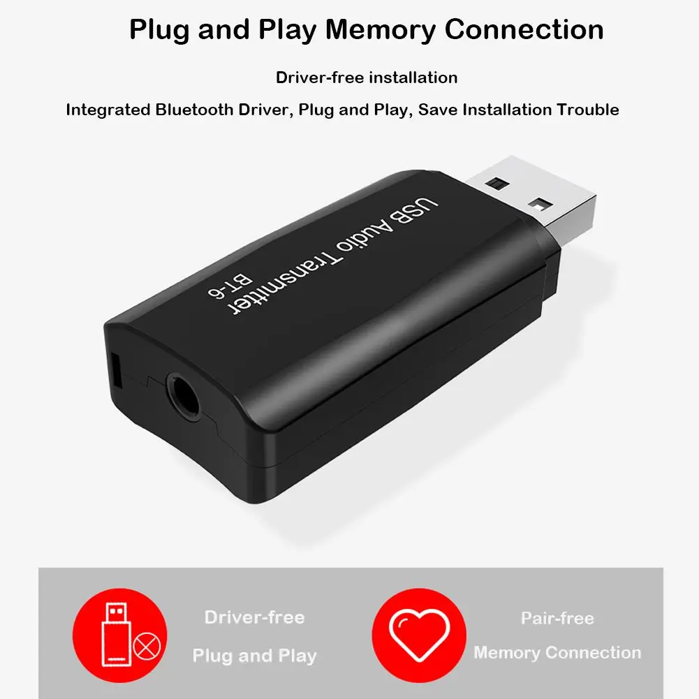 Bluetooth 5,0 аудио приемник передатчик мини стерео Bluetooth AUX RCA USB 3,5 мм разъем для ТВ PC автомобильный комплект беспроводной адаптер