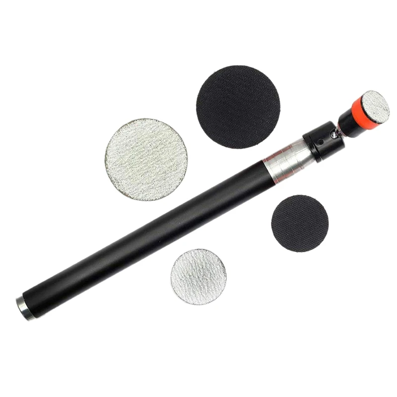 

Turning Lathe Sanding Tools Hand Held Bowl Sander with 3 Inch, 2 Inch and 1.18 Inch Hook and Loop Foam Pads for Wood Turner on S