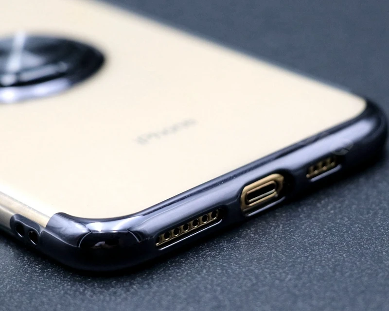 100 шт для iphone 11 8 7 6s Plus чехол с кольцом магнитный штатив Прозрачный чехол для iphone 11 Pro X Xs Max XR iphone 11