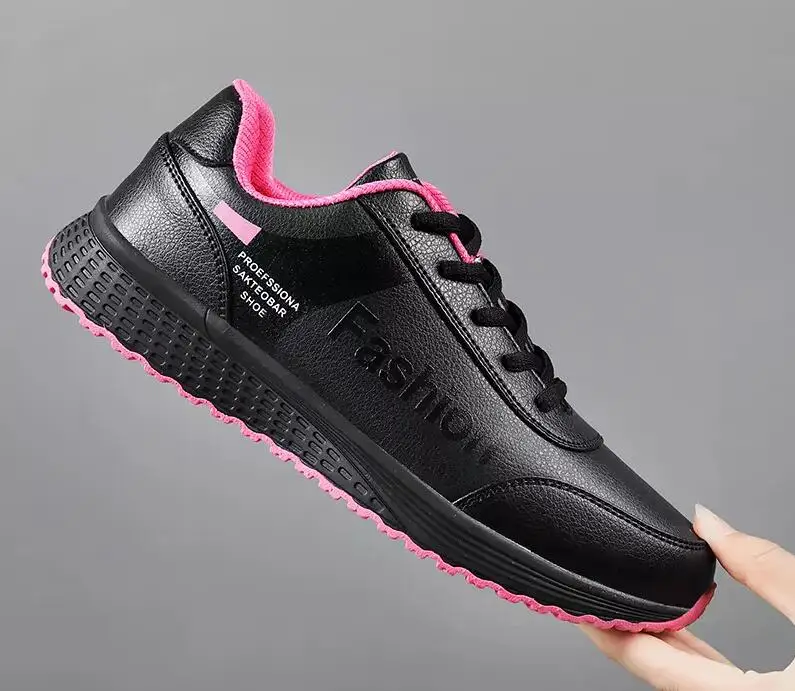 Зимняя теплая женская спортивная обувь; zapatos de mujer; прогулочные сетчатые ботинки для бега на плоской подошве из искусственной кожи; женские кроссовки; коллекция года; sapato feminino - Цвет: Single shoes