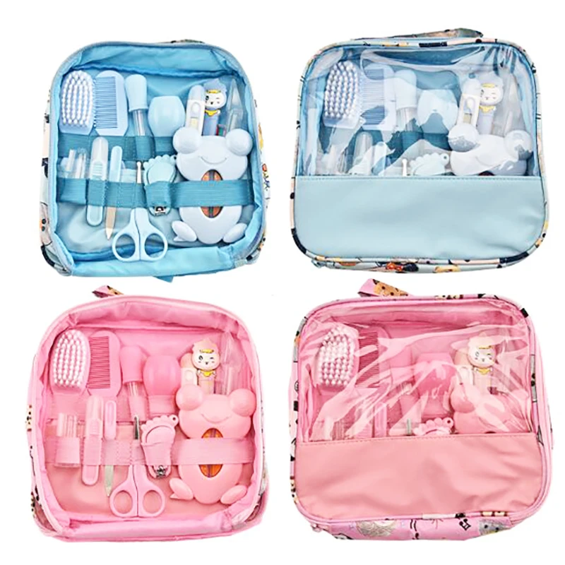 Baby Brush Nail Clipper 13pcs/set Baby Healthcare Kit Portable Travel Baby Care hairbrush thermometer baby essentials
