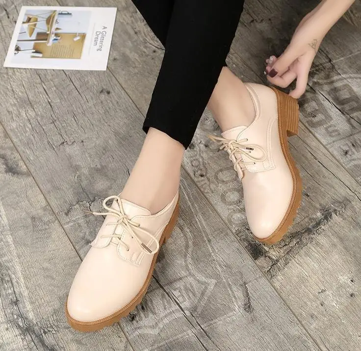 Black small shoes female new autumn wild student shoes cross straps single shoes tide