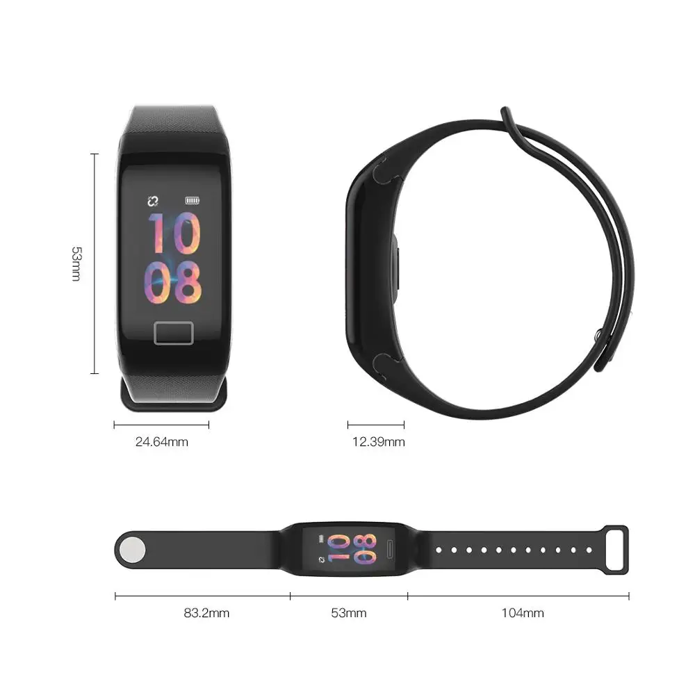 Lerbyee F1plus фитнес браслет напоминание о звонках Женский Смарт трекер монитор