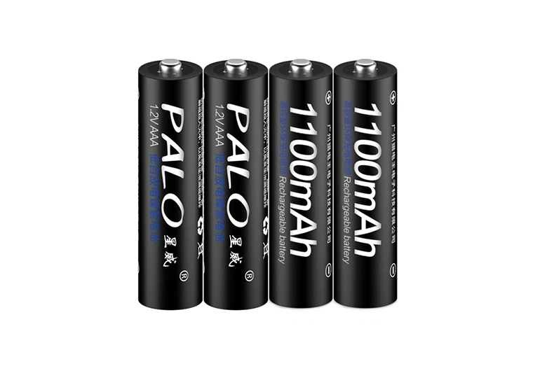 2 шт./лот PALO ni-mh AAA батарея 1100mAh 1,2 V перезаряжаемые батареи 3A Аккумуляторы для игрушек дистанционного управления, игрушки для камеры - Цвет: 4xAAA