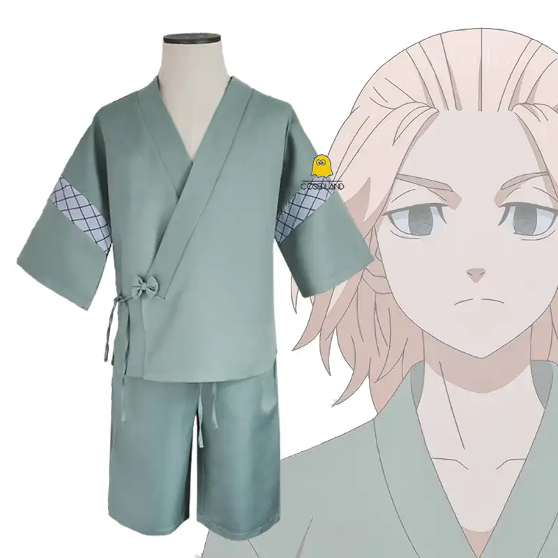Anime Tokyo Revengers Mikey Green Kimono Shorts Manjiro Sano Cosplay Costume Summer Yukata Cardigan Kawaii Pajamas Party Wear Anime Costumes Aliexpress