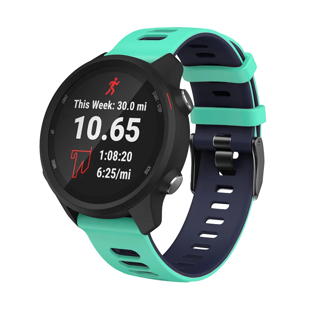 Спортивный силиконовый сменный ремешок для наручных часов Garmin Forerunner 245 245 м Смарт-часы браслет носимые Аксессуары#917