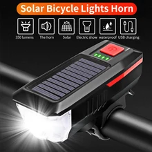 

Bicycle Light with Horn T6 LED Road Mountain Bike Front Light USB Rechargeable Headlight 3 Modes Cycling Head Lamp Accessories