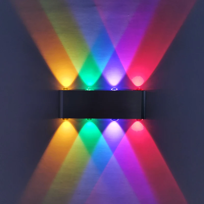 

LED wall light 8W up and down wall sconces AC85-265V aluminum project rail luminous lighting decorative lamps