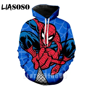 

Fashion Coat winter Jacket Streetwear Modis women Men's sweatshirt Fashion Comic Spiderman Anime Hoodie Harajuku Hoodies Homme
