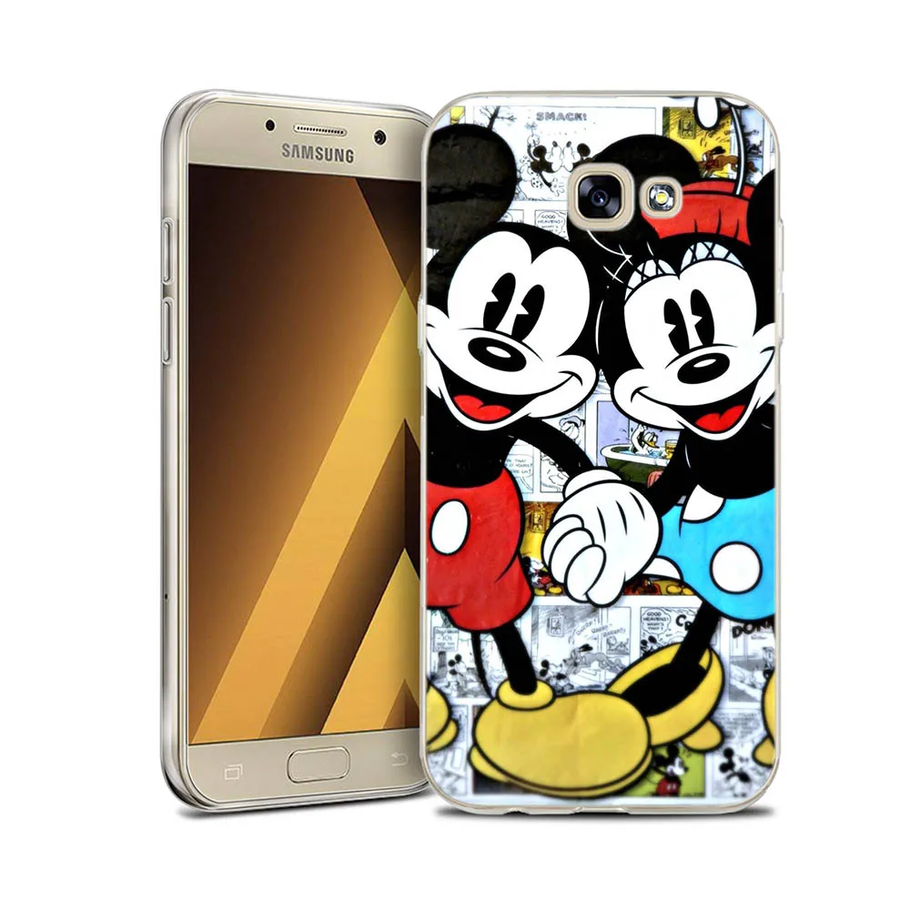 С Микки Маусом Минни-Маус симпатичный чехол для телефона для samsung Galaxy A750 A3 A5 A7 A520 A6 A8 плюс A7 A9 чехол Etui - Цвет: C12