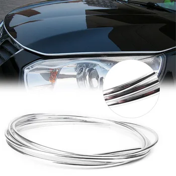 

10FT/3M Car Door Edge Scratch Guard Protector Strip Chrome PVC Universal for Auto Cars Moulding Trim Strip Decoration Cover