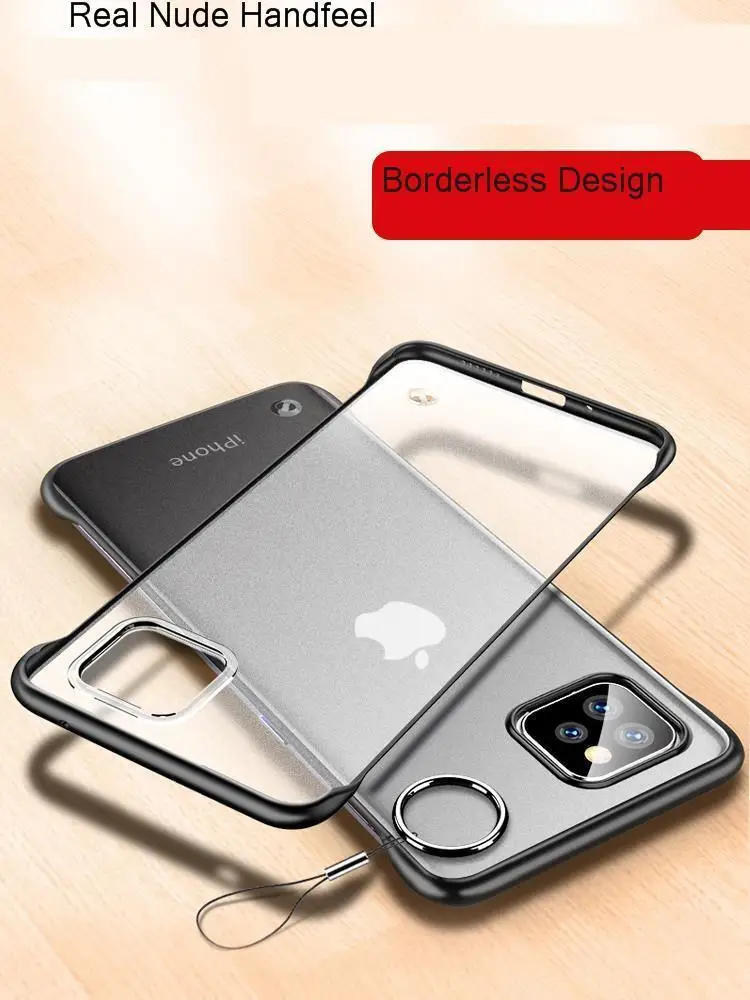 

Transparent Silicone Case for iPhone 11 2019 on iPhone 11 Pro Max Ultra Thin frameless Soft TPU Case Cover for iPhone XR XS Max