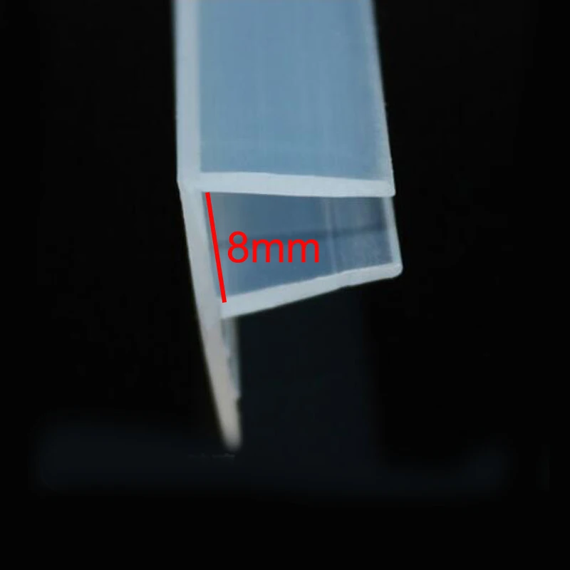 

1 meter F shape shower rubber glazing door window silicone seal strip weather stripping for 8mm glass