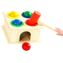 Playing Easy Apply Hit Hamster Practical Home Childhood Learning Interactive Game Fun Wooden Toys Gift Skills Early Education