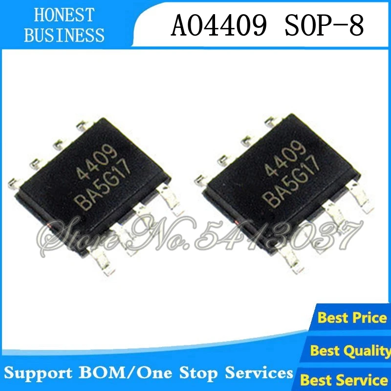 50 шт. 100 AO4409L AO4409 4409 MOSFET лапками углублением SOP-8 новый оригинальный | Электроника