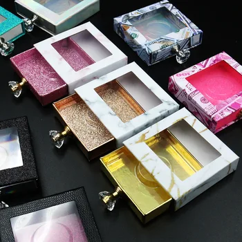 

Eyelashes Box Packing Custom Private Label Eyelash Packaging Box Custom Eyelash Packaging Box Wholesale Price Marble Eyelash Box