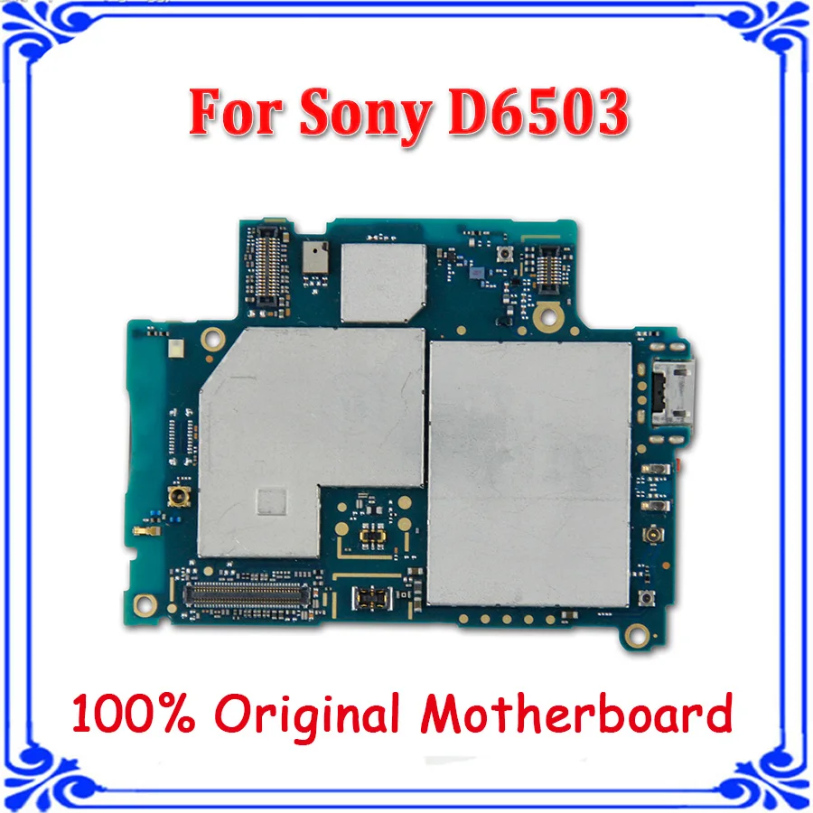 Оригинальная плата разблокировки для sony Xperia Z2 D6503 D6563 материнская плата с ОС android логическая системная плата основная пластина замененная карта
