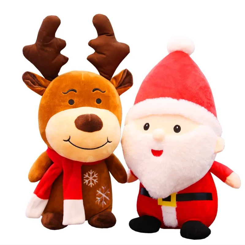 

OLOEY New Year Gift Christmas Elk Stuffed Plush Toys Kids Children Elk Cute Deer Plush Doll Christmas Gift Kids Party Favors