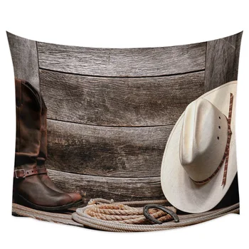 

Western Cowboy Style Wall Decor Tapestries Bedspread Coverlet Bedding Curtain Throw Sheet Towel Hypoallergenic Table Cloth