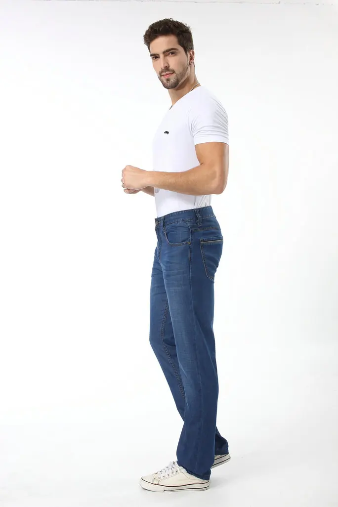 

New Arrival JEEP Authentic High Quality Men's Breathable Jeans Classic Fashion Men's Straight Pants Men's Running Pants 6618