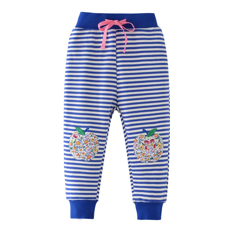 Jumping meter/Новые спортивные штаны для малышей с изображением единорога; осенние брюки для девочек с радугой; детские длинные штаны на завязках; модная детская одежда