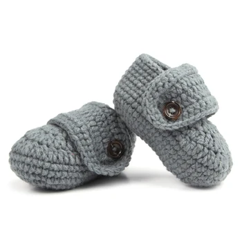 

1 Pair Cute Comfortable Infants Toddlers Baby Soft Crochet Knit Crib Shoes Walk Socks Top Quality