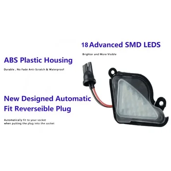 

LED Side Mirror Puddle Light Error Free Lamp For Skoda Octavia Mk3 5E 2012-2019 12V Vehicle Replacement