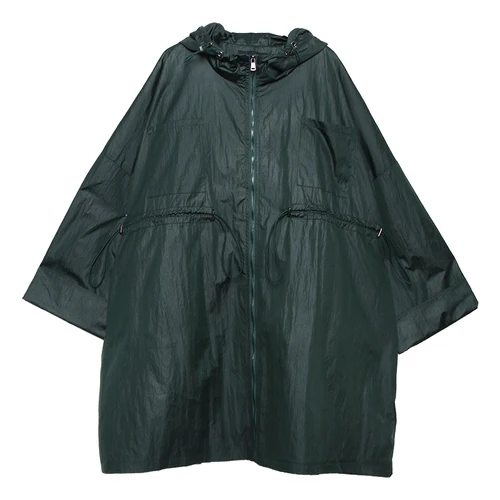 green WLD2610 XITAO/женская модная куртка большого размера на шнурке, новинка года, Осеннее винтажное элегантное Свободное пальто в стиле богини WLD2610 - Цвет: green WLD2610
