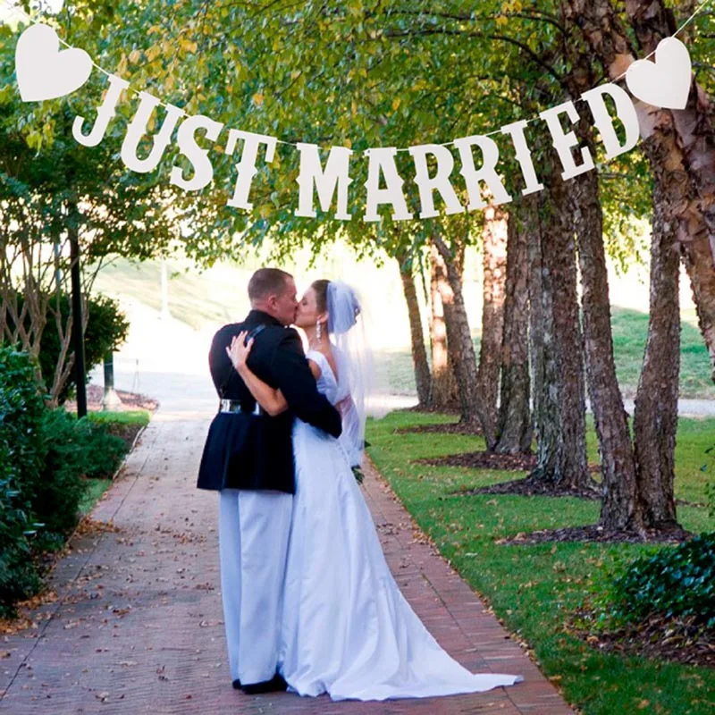 just married 1 PATIMATE Mr Mrs Just sevened Photo Booth Реквизит для невесты, жениха, свадебная декоративная фотобудка, вечерние принадлежности для свадебного душа - Цвет: just married 1