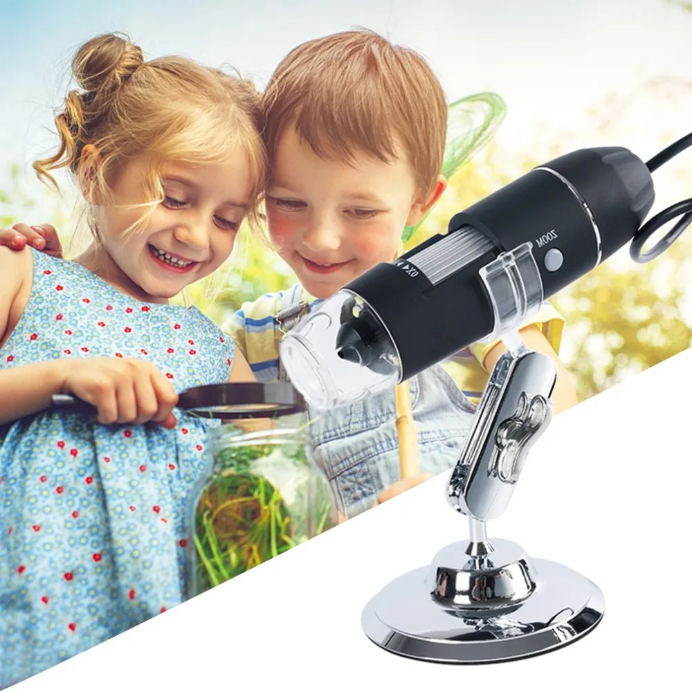  8LED 1600X HD Digital Microscope Magnifier Electronic Magnifier Handheld Digital Microscope Industr
