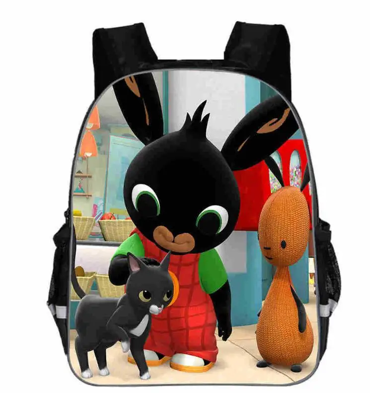 Аниме Bing Bunny рюкзак с принтом школьные для мальчиков для девочек детский школьный рюкзак мультфильм девочка рюкзак с возможностью крепления к тележке enfant детский сад - Цвет: photo color