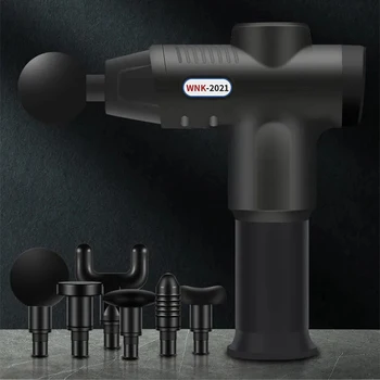 

1200-3300r/min Electric Muscle Massager Therapy Fascia Massage Gun Deep Vibraion Muscle Relaxation Body Shaping Fitness With Bag