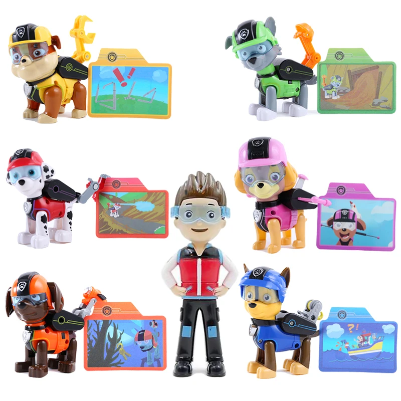 Paw Patrol набор игрушек Patrulla Canina Щенячий патруль Эверест трекер мультфильм аниме фигурка модель игрушки Детский подарок на день рождения