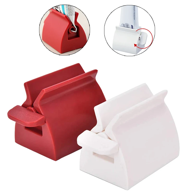 Rolling Tube Squeezer Plastic Tooth Paste Dispenser Bathroom Toothpaste Squeezer Multifunctional Cream Tube Squeezing Dispenser