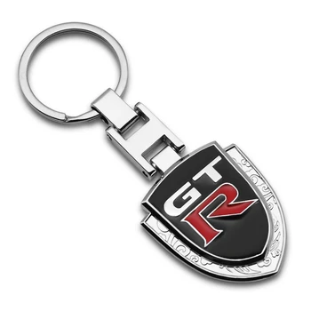 

Zinc Alloy Key Chain Keychain Car GTR Emblem Keychain Key Rings For Nissan Tiida GTR Teana Skyline Juke X-trail Almera Qashqai