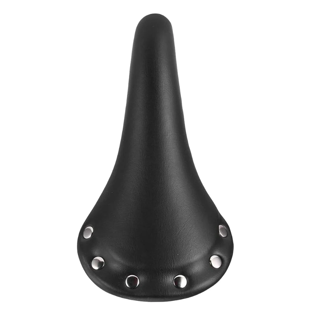 Vintage Bike Seat Bike Saddle Cushion Water Resistant for Road Bike Racing Bike Outdoor Sports - Black&Brown