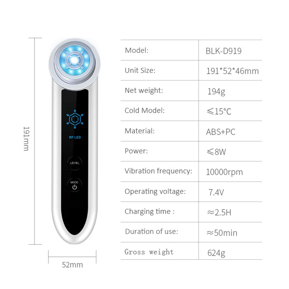 Rejuvenescimento da Pele Cuidados de Beleza 5-modo de Micro-corrente Instrumento Beleza Facial Massageador Lifting Apertar Massagem Ems 15 Beleza e saúde