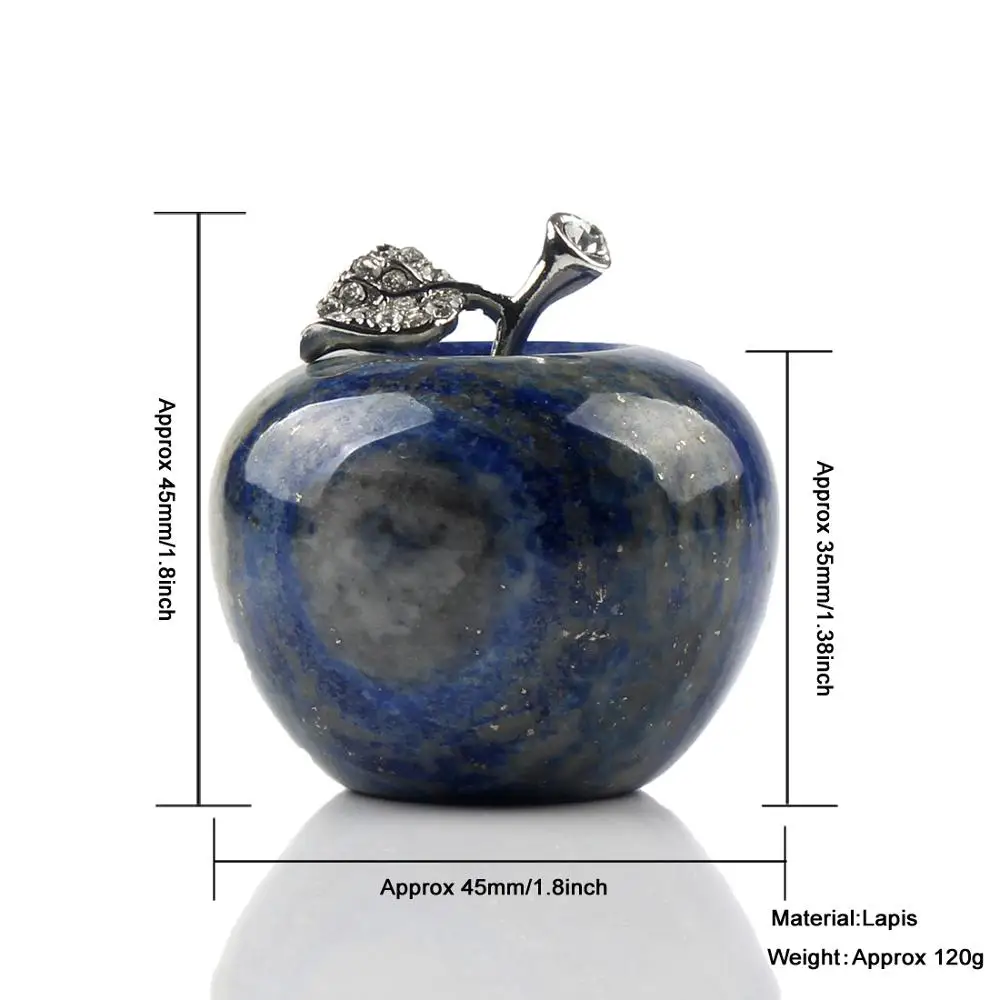 Домашний декор для автомобиля Apple 1 38 дюймов Натуральные камни резные поделки