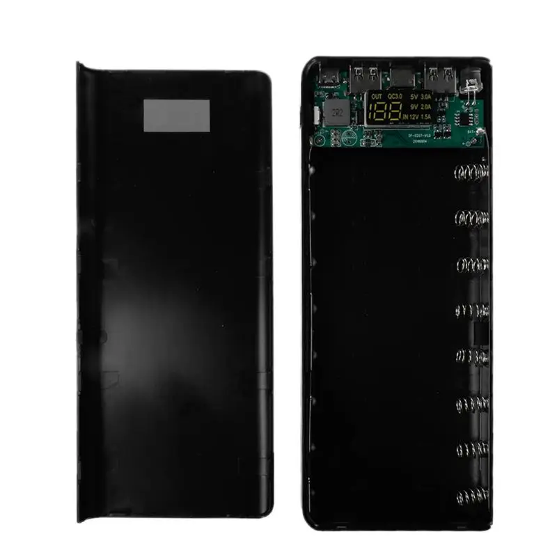 Двойной USB QC 3,0 8x18650 батарея DIY блок питания зарядное устройство для iPhone Xiaomi сотовый телефон планшет
