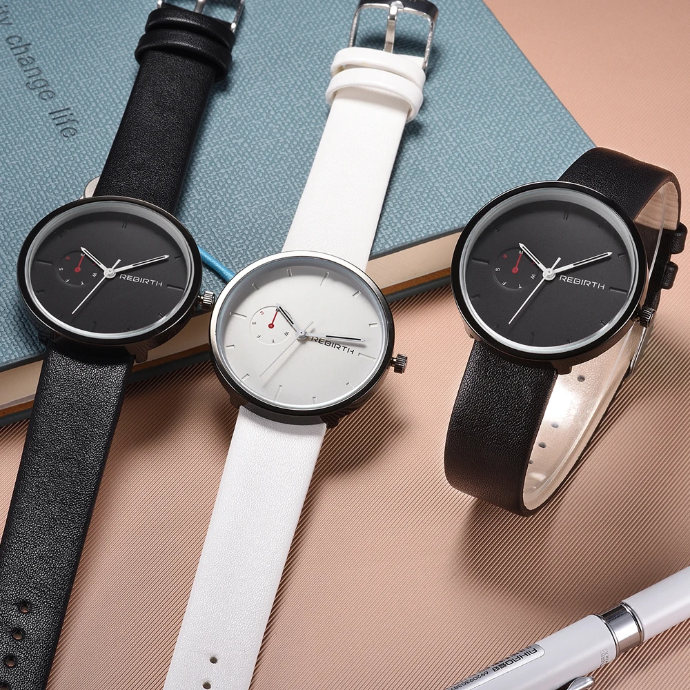 

Men's Watch Women Luxury Fashion Casual Quartz Watches Man Lover Genuine Leather Strap Sport Ladies Elegant Wrist Watch Girl Boy