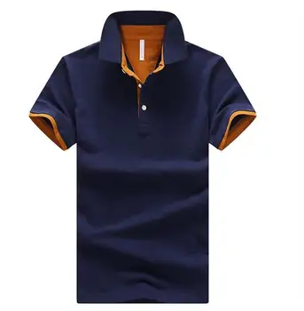 

OLOEY Summer Mens Polo Shirt 2019 Fashion Cotton Pure Color Man Polo Shirt Big Yards To Casual Polo Shirts For Men Top Tee